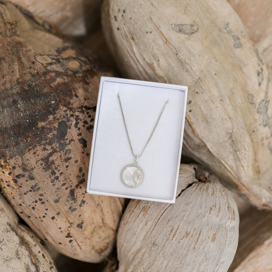 Eclipse Necklace, Silver